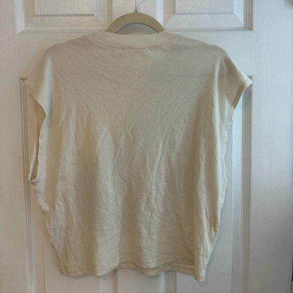 Frame sleeveless tee, tan, women’s XL - Picture 4 of 4